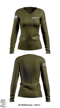 CLB 6 44753361 Women's Long Sleeve V-neck Shirt - 1