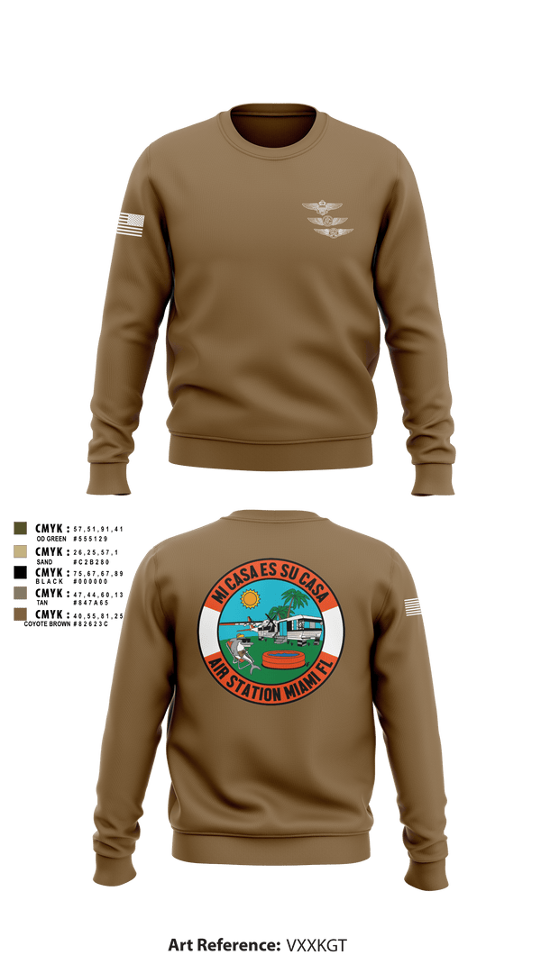 Crew Neck Sweatshirt, , Coast Guard, Teamtime, Team time, sublimation, custom sports apparel, team uniforms, spirit wear, spiritwear, sports uniforms, custom shirts, team store, custom team store, fundraiser sports, apparel fundraiser
