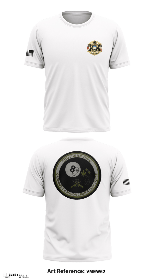 Short Sleeve Performance Shirt, Southern Ohio Organized and Major Crimes Task Force, Police, Teamtime, Team time, sublimation, custom sports apparel, team uniforms, spirit wear, spiritwear, sports uniforms, custom shirts, team store, custom team store, fundraiser sports, apparel fundraiser