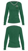Northern Nash High School Basketball 25776316 Women's Long Sleeve V-neck Shirt - 35