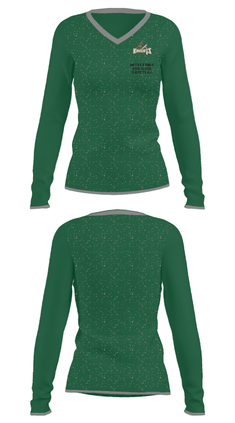 Women's Long Sleeve Vneck Shirt, Northern Nash High School Basketball, Women's Basketball, Teamtime, Team time, sublimation, custom sports apparel, team uniforms, spirit wear, spiritwear, sports uniforms, custom shirts, team store, custom team store, fundraiser sports, apparel fundraiser