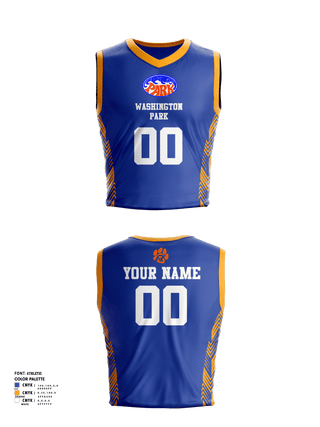 Womens Basketball Jersey, Washington Park High School Basketball, Women's Basketball, Teamtime, Team time, sublimation, custom sports apparel, team uniforms, spirit wear, spiritwear, sports uniforms, custom shirts, team store, custom team store, fundraiser sports, apparel fundraiser