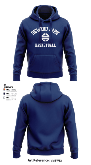 Hoodie, Seward Park Campus Basketball, Men's Basketball, Teamtime, Team time, sublimation, custom sports apparel, team uniforms, spirit wear, spiritwear, sports uniforms, custom shirts, team store, custom team store, fundraiser sports, apparel fundraiser