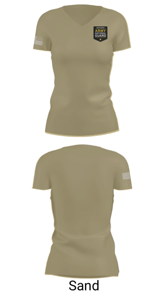 Women's Short Sleeve Vneck Shirt, , National Guard, Teamtime, Team time, sublimation, custom sports apparel, team uniforms, spirit wear, spiritwear, sports uniforms, custom shirts, team store, custom team store, fundraiser sports, apparel fundraiser
