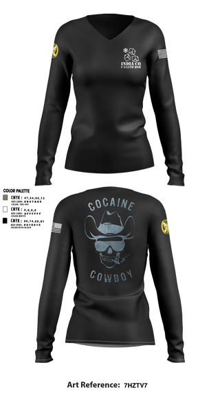 Women's Long Sleeve Vneck Shirt, , Army, Teamtime, Team time, sublimation, custom sports apparel, team uniforms, spirit wear, spiritwear, sports uniforms, custom shirts, team store, custom team store, fundraiser sports, apparel fundraiser