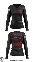Barksdale Air Force Base Fire Department 74370190 Women's Long Sleeve V-neck Shirt - 1