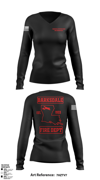 Women's Long Sleeve Vneck Shirt, , Air Force, Teamtime, Team time, sublimation, custom sports apparel, team uniforms, spirit wear, spiritwear, sports uniforms, custom shirts, team store, custom team store, fundraiser sports, apparel fundraiser