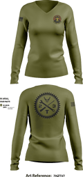 21 STS 95544200 Women's Long Sleeve V-neck Shirt - 2