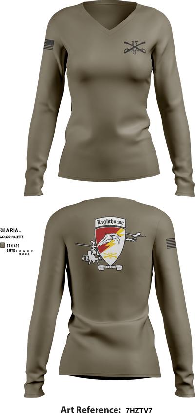3-17 ACS 70339426 Women's Long Sleeve V-neck Shirt - 7