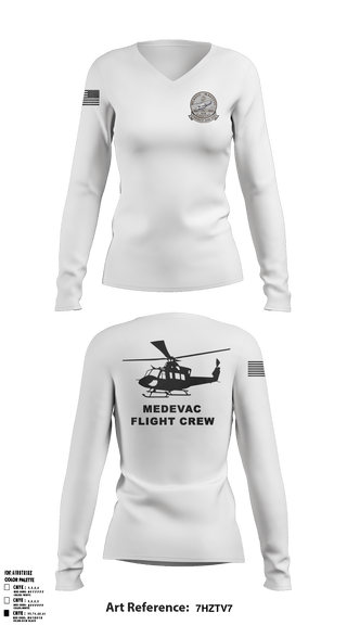 Women's Long Sleeve Vneck Shirt, , Marines, Teamtime, Team time, sublimation, custom sports apparel, team uniforms, spirit wear, spiritwear, sports uniforms, custom shirts, team store, custom team store, fundraiser sports, apparel fundraiser
