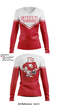 Smyrna Lacrosse 59193810 Women's Long Sleeve V-neck Shirt - 1