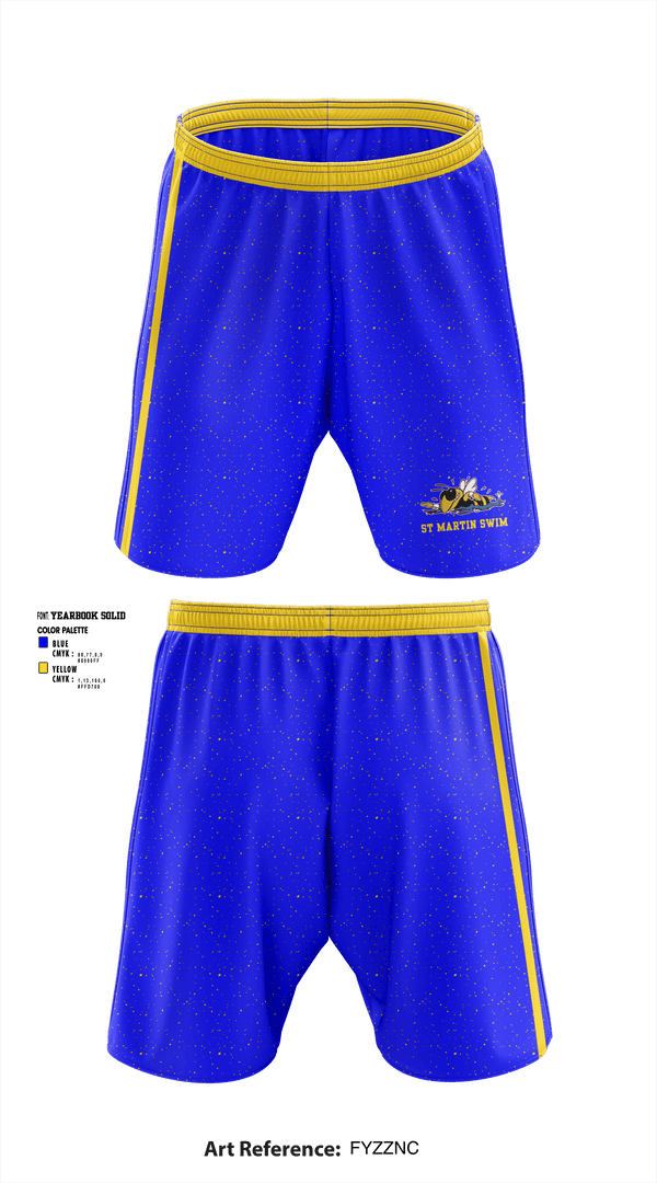 Athletic Shorts With Pockets, St Martin High School Swimming, Swimming, Teamtime, Team time, sublimation, custom sports apparel, team uniforms, spirit wear, spiritwear, sports uniforms, custom shirts, team store, custom team store, fundraiser sports, apparel fundraiser