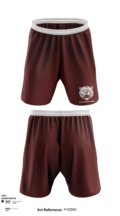 De Leon High School 94724304 Athletic Shorts With Pockets - 1