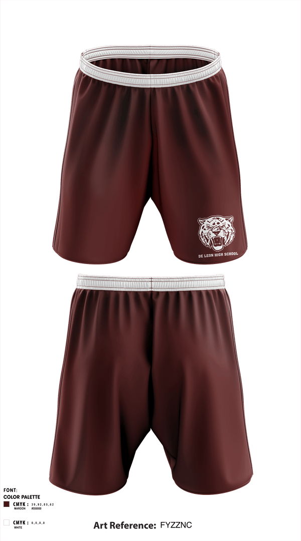 Athletic Shorts With Pockets, De Leon High School, Spirit Store, Teamtime, Team time, sublimation, custom sports apparel, team uniforms, spirit wear, spiritwear, sports uniforms, custom shirts, team store, custom team store, fundraiser sports, apparel fundraiser