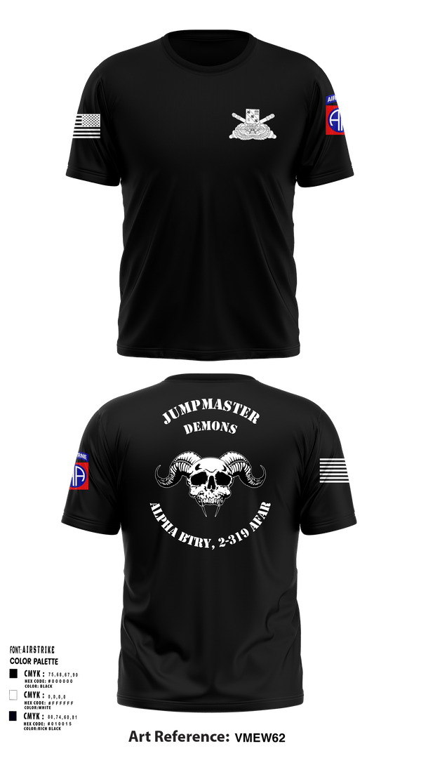 Short Sleeve Performance Shirt, ALPHA BTRY, 2-319th AFAR, Army, Teamtime, Team time, sublimation, custom sports apparel, team uniforms, spirit wear, spiritwear, sports uniforms, custom shirts, team store, custom team store, fundraiser sports, apparel fundraiser