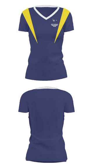 Women's Short Sleeve Vneck Shirt, Kettle Falls High School Cheer, Cheer, Teamtime, Team time, sublimation, custom sports apparel, team uniforms, spirit wear, spiritwear, sports uniforms, custom shirts, team store, custom team store, fundraiser sports, apparel fundraiser