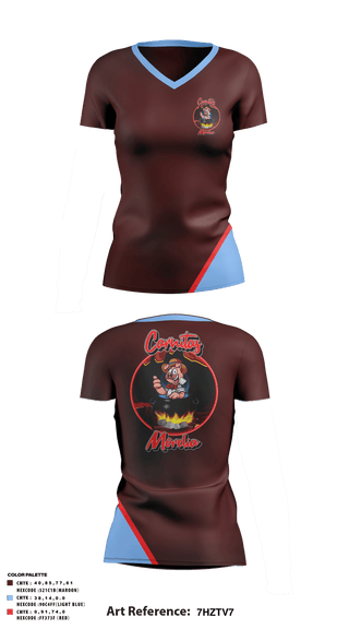 Women's Short Sleeve Vneck Shirt, Carnitas Morelia, , Teamtime, Team time, sublimation, custom sports apparel, team uniforms, spirit wear, spiritwear, sports uniforms, custom shirts, team store, custom team store, fundraiser sports, apparel fundraiser