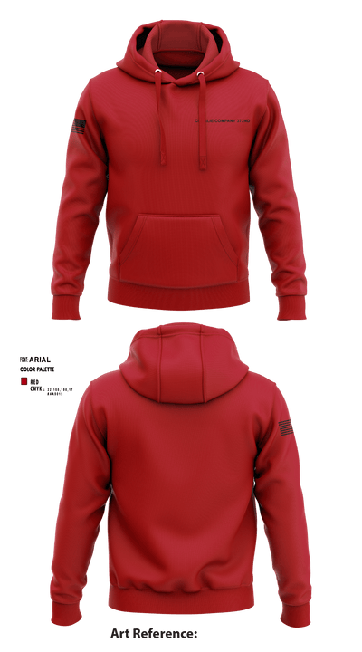 Charlie Company 372ND 97755077 Hoodie - 1