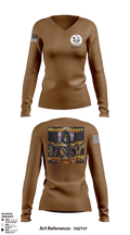 Grave digger 21039864 Women's Long Sleeve V-neck Shirt - 3
