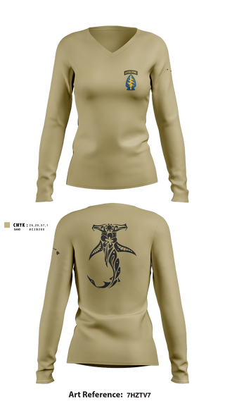 Women's Long Sleeve Vneck Shirt, , Army, Teamtime, Team time, sublimation, custom sports apparel, team uniforms, spirit wear, spiritwear, sports uniforms, custom shirts, team store, custom team store, fundraiser sports, apparel fundraiser