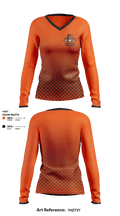 Libertyville High School Gymnastics 83643017 Women's Long Sleeve V-neck Shirt - 1