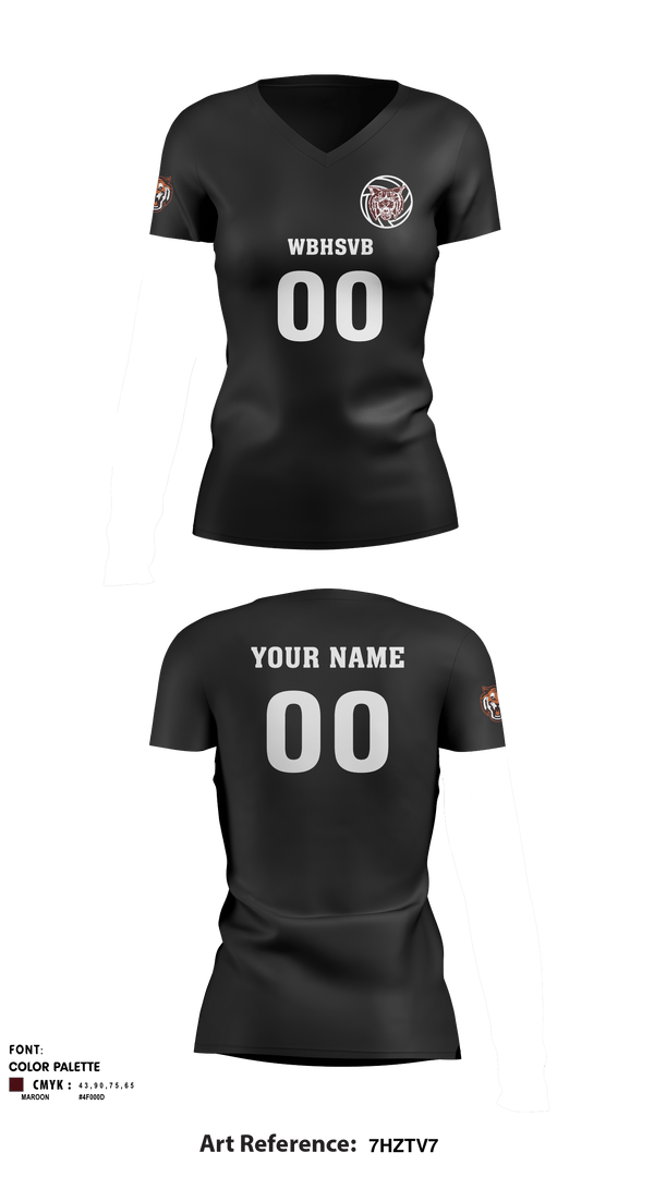 Women's Short Sleeve Vneck Shirt, West Bridgewater High School Volleyball, Women's Volleyball, Teamtime, Team time, sublimation, custom sports apparel, team uniforms, spirit wear, spiritwear, sports uniforms, custom shirts, team store, custom team store, fundraiser sports, apparel fundraiser
