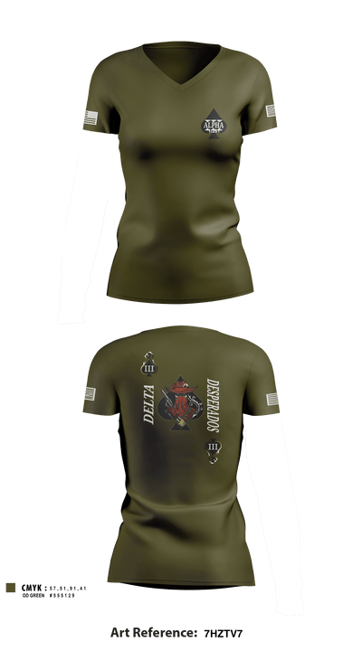Desperados 35479259 Women's Short Sleeve V-neck Shirt - 3