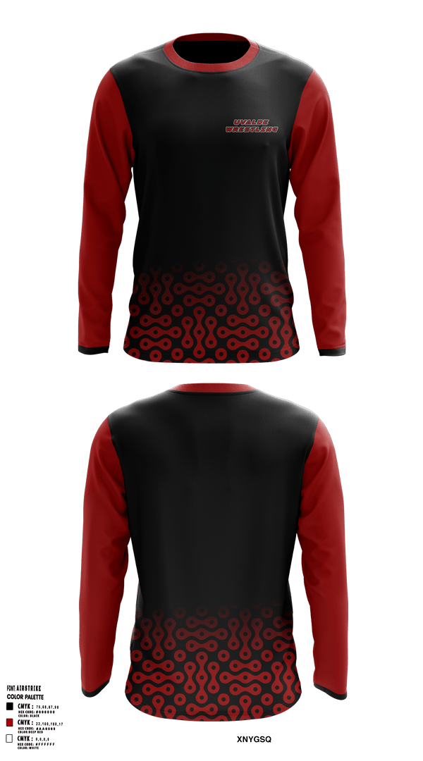Long Sleeve Performance Shirt, UVALDE, Wrestling, Teamtime, Team time, sublimation, custom sports apparel, team uniforms, spirit wear, spiritwear, sports uniforms, custom shirts, team store, custom team store, fundraiser sports, apparel fundraiser