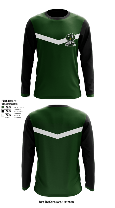 Cape May County Technical High School Cheer 67172243 Long Sleeve Performance Shirt - 1
