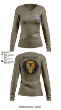 Charlie Company, 305th MI BN 76459019 Women's Long Sleeve V-neck Shirt - 1