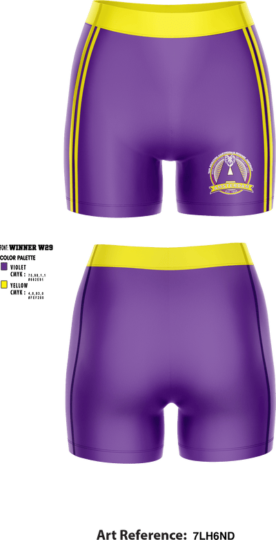 Amsterdam High School Volleyball 90839432 Women's Compression Shorts - 1