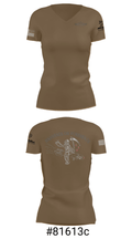 USS Florida Blue FT 52115851 Women's Short Sleeve V-neck Shirt - 4