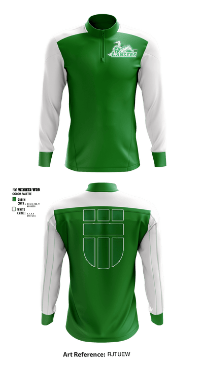 Wisconsin Lutheran Middle School 9461286 Quarter Zip Jacket - 1