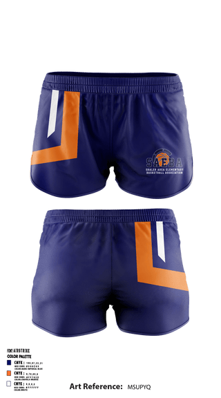 Women's Shorts, Shaler Area Elementary Basketball Association, Spirit Store, Teamtime, Team time, sublimation, custom sports apparel, team uniforms, spirit wear, spiritwear, sports uniforms, custom shirts, team store, custom team store, fundraiser sports, apparel fundraiser