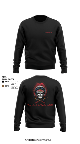 Crew Neck Sweatshirt, B Co 309th MI BN, Army, Teamtime, Team time, sublimation, custom sports apparel, team uniforms, spirit wear, spiritwear, sports uniforms, custom shirts, team store, custom team store, fundraiser sports, apparel fundraiser