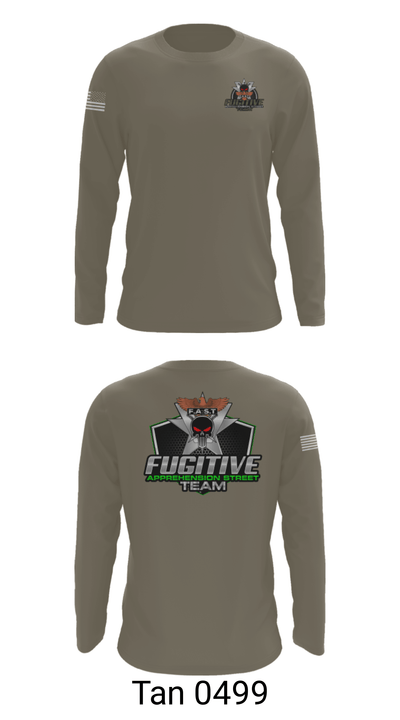 Fugitive apprehension street team 48139559 Long Sleeve Performance Shirt - 35