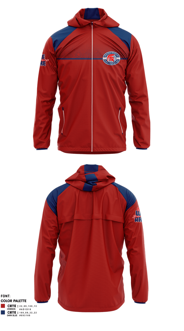 Windbreaker, Deerfield Spartans, Cross Country, Teamtime, Team time, sublimation, custom sports apparel, team uniforms, spirit wear, spiritwear, sports uniforms, custom shirts, team store, custom team store, fundraiser sports, apparel fundraiser