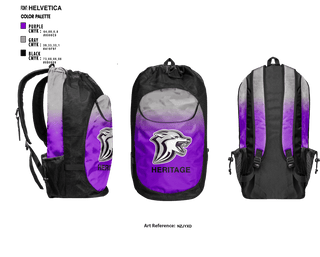 Gear Bag, Heritage High School, Spirit Store, Teamtime, Team time, sublimation, custom sports apparel, team uniforms, spirit wear, spiritwear, sports uniforms, custom shirts, team store, custom team store, fundraiser sports, apparel fundraiser