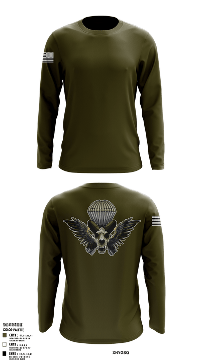 HHC Mortars, 2-505 PIR 68912099 Long Sleeve Performance Shirt - 42