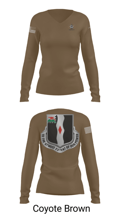 3rd Battalion 60th infantry Regiment River Raiders 94205182 Women's Long Sleeve V-neck Shirt - 15