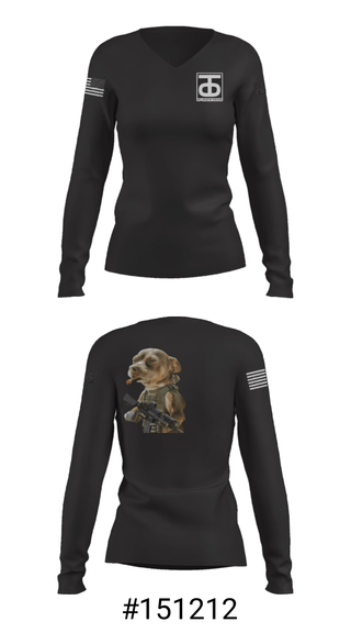 Women's Long Sleeve Vneck Shirt, , Army, Teamtime, Team time, sublimation, custom sports apparel, team uniforms, spirit wear, spiritwear, sports uniforms, custom shirts, team store, custom team store, fundraiser sports, apparel fundraiser