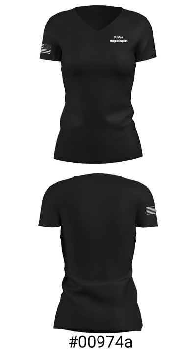 Padre Hogueington 20638164 Women's Short Sleeve V-neck Shirt - 19