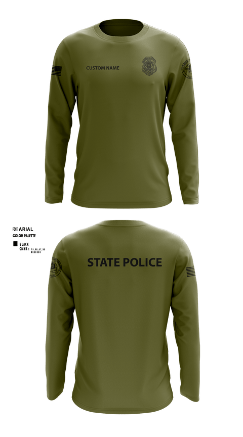 Long Sleeve Performance Shirt, , Police, Teamtime, Team time, sublimation, custom sports apparel, team uniforms, spirit wear, spiritwear, sports uniforms, custom shirts, team store, custom team store, fundraiser sports, apparel fundraiser