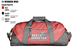 Duffle Bag, North Johnston High School Soccer, Men's Soccer, Teamtime, Team time, sublimation, custom sports apparel, team uniforms, spirit wear, spiritwear, sports uniforms, custom shirts, team store, custom team store, fundraiser sports, apparel fundraiser