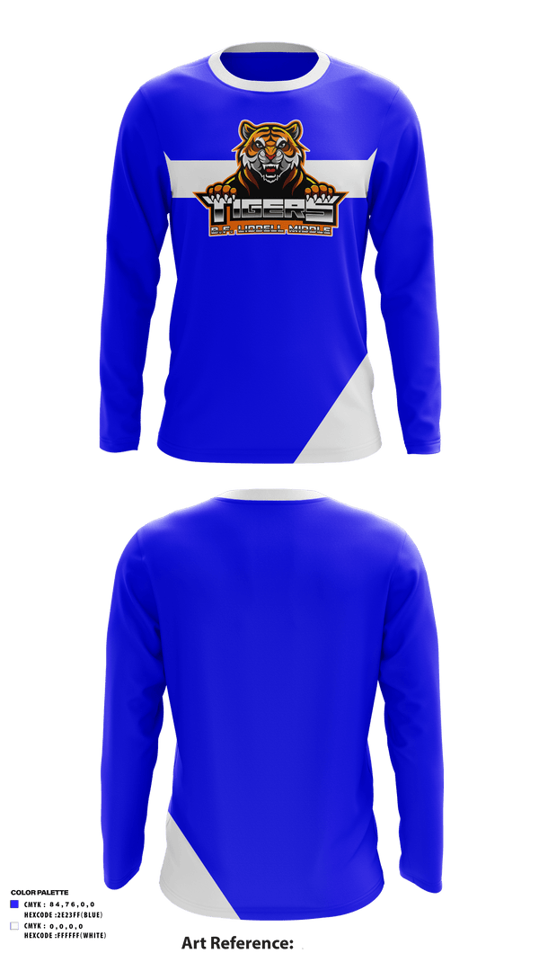 Long Sleeve Performance Shirt, B. F. Liddell Middle, Track & Field, Teamtime, Team time, sublimation, custom sports apparel, team uniforms, spirit wear, spiritwear, sports uniforms, custom shirts, team store, custom team store, fundraiser sports, apparel fundraiser