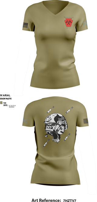 Women's Short Sleeve Vneck Shirt, , National Guard, Teamtime, Team time, sublimation, custom sports apparel, team uniforms, spirit wear, spiritwear, sports uniforms, custom shirts, team store, custom team store, fundraiser sports, apparel fundraiser