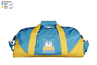 Duffle Bag, Meridian Public Charter School Basketball, Men's Basketball, Teamtime, Team time, sublimation, custom sports apparel, team uniforms, spirit wear, spiritwear, sports uniforms, custom shirts, team store, custom team store, fundraiser sports, apparel fundraiser