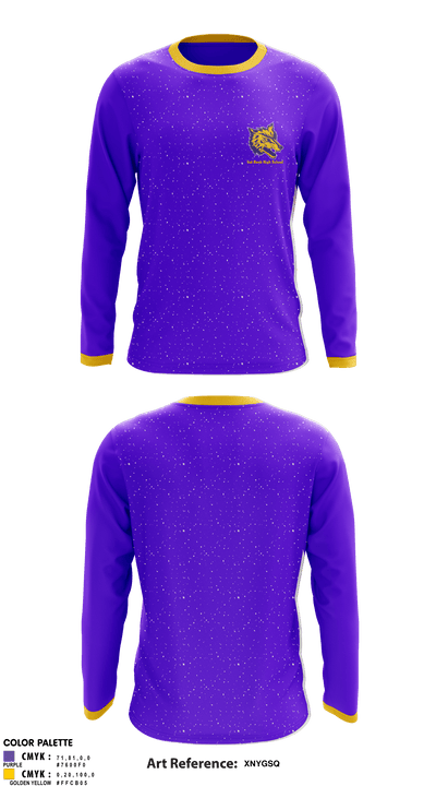 Cut Bank High School cheer 95252455 Long Sleeve Performance Shirt - 1