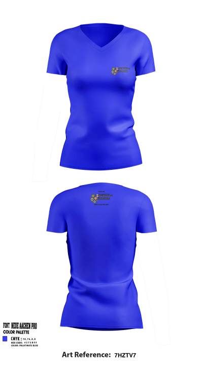 StoneShield Ministries 46162307 Women's Short Sleeve V-neck Shirt - 1