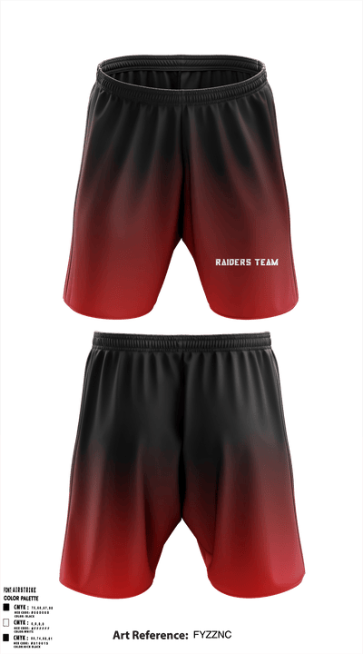 Raiders team 94912253 Athletic Shorts With Pockets - 1